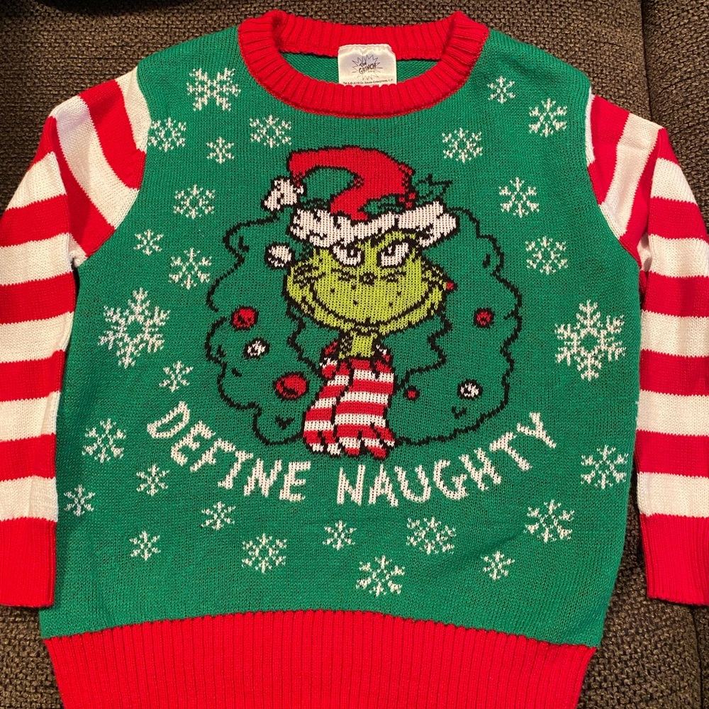 The grinch Christmas sweater size 5t